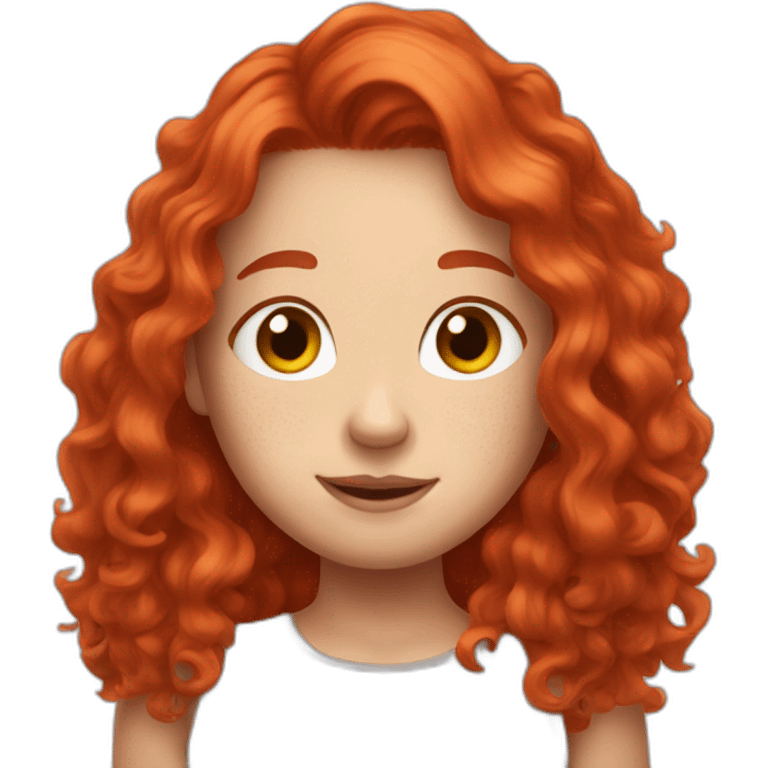 Cute red hair Canadian with freckles emoji