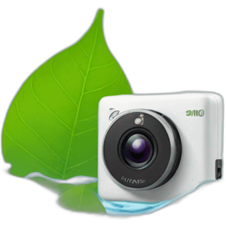 small-leaf-floating-on-water-block-and-security-ptz-camera-behind emoji