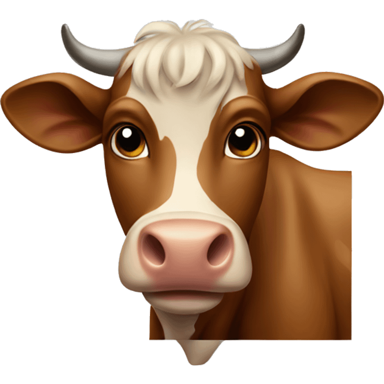 Brown cow emoji