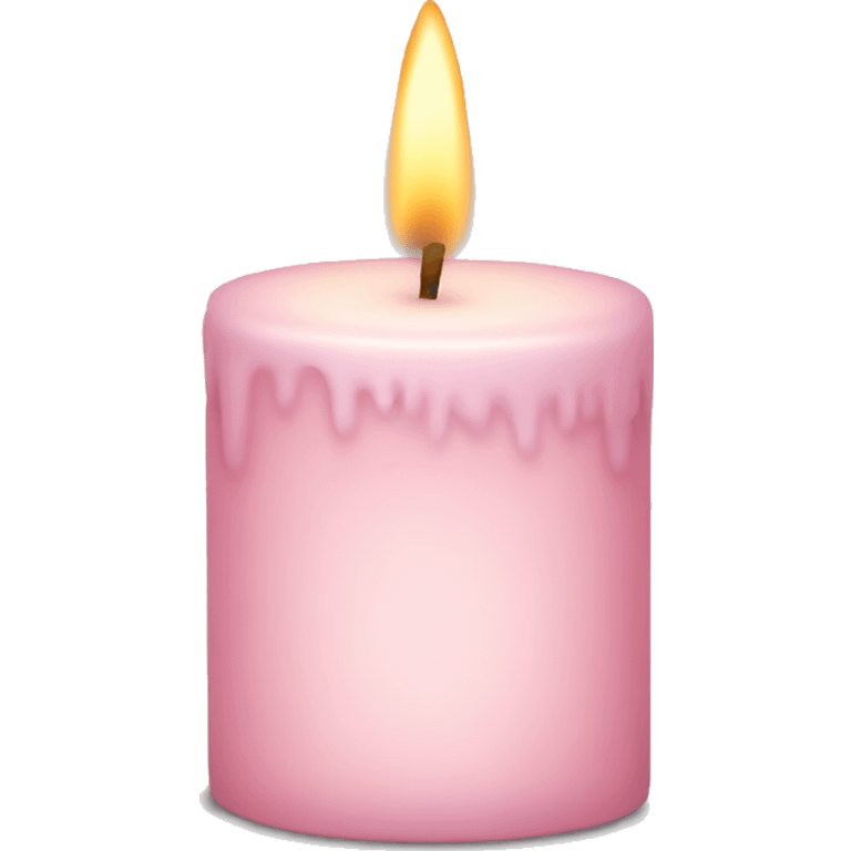 pale pink christmas candle emoji