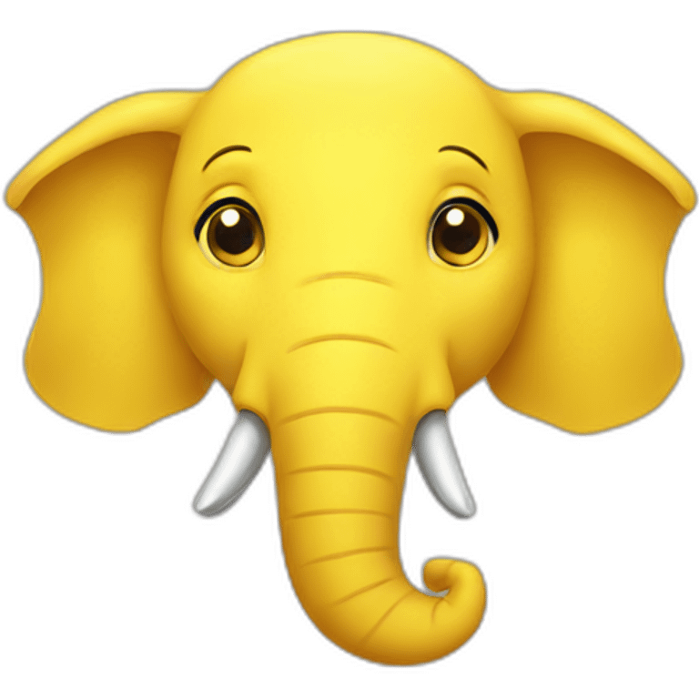 Yellow elephant emoji