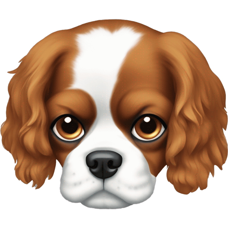 blenheim king charles cavalier face emoji