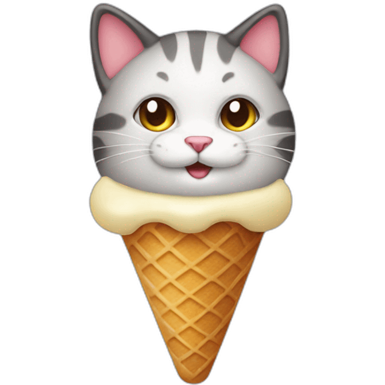 CAT ice cream emoji