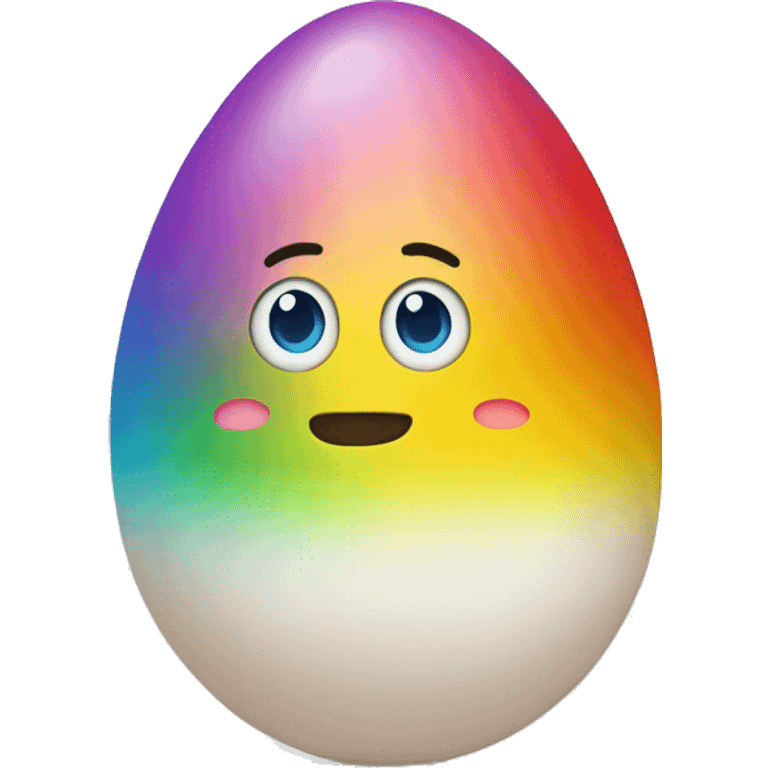 Rainbow egg emoji