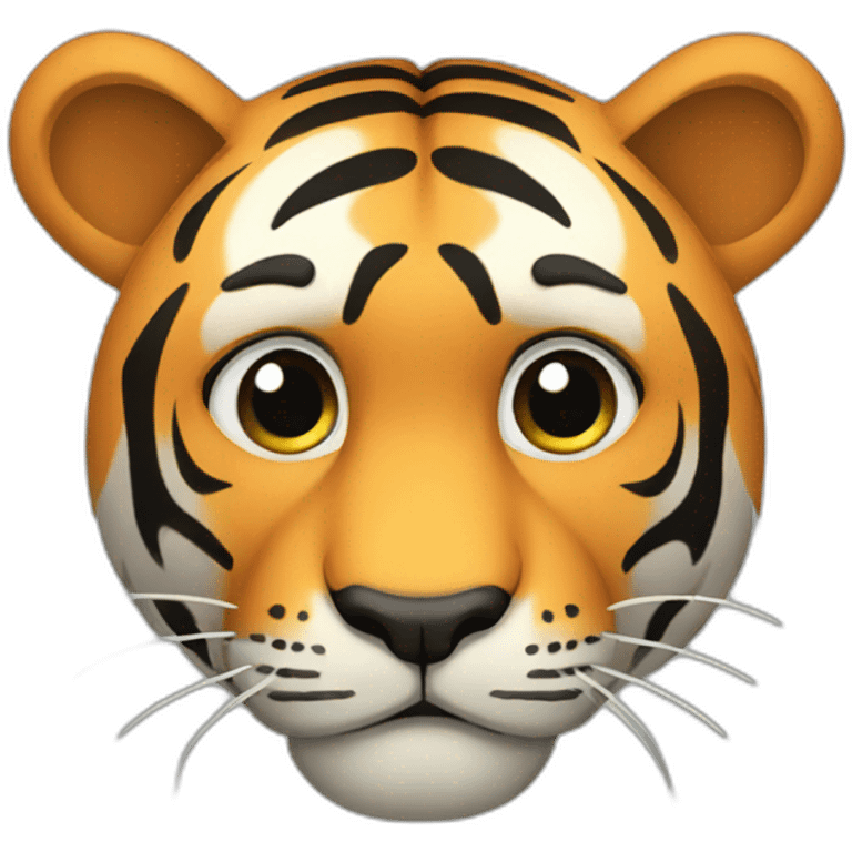 sad tiger emoji