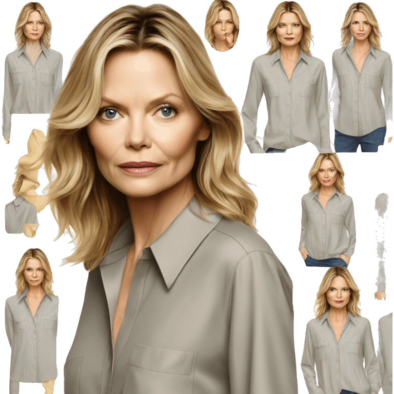 michelle pfeiffer wearing shirt emoji