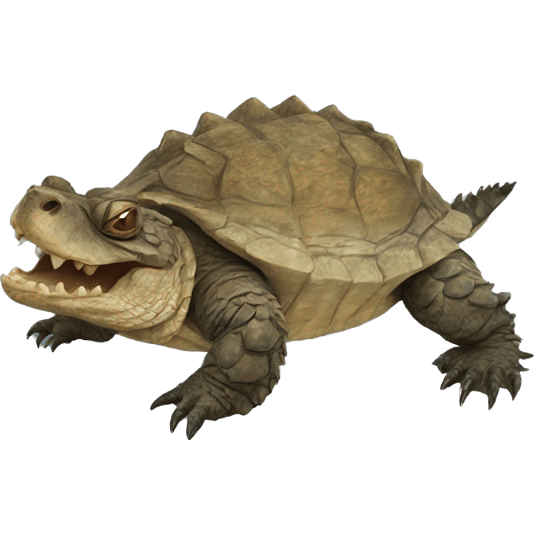 Alligator snapping turtle emoji