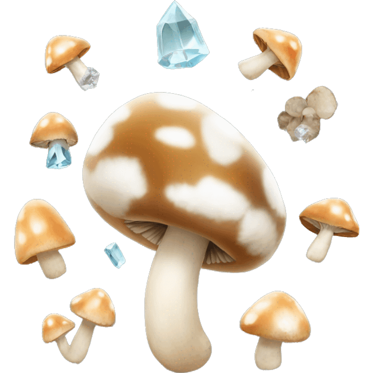 Mushrooms and crystals emoji