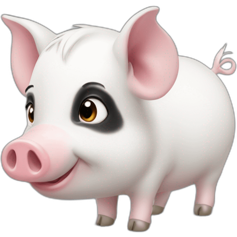 black and white quinea pig emoji