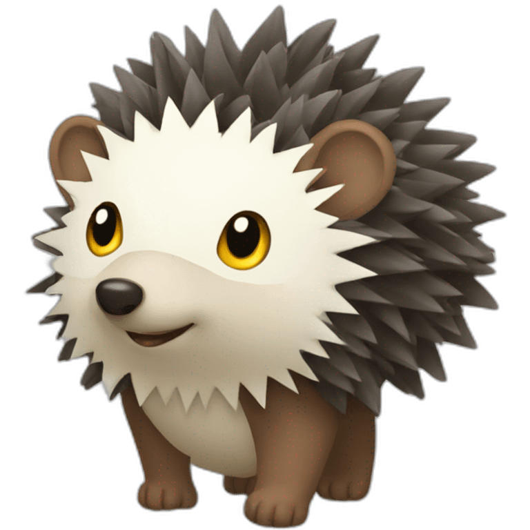 Edgehog with tape emoji