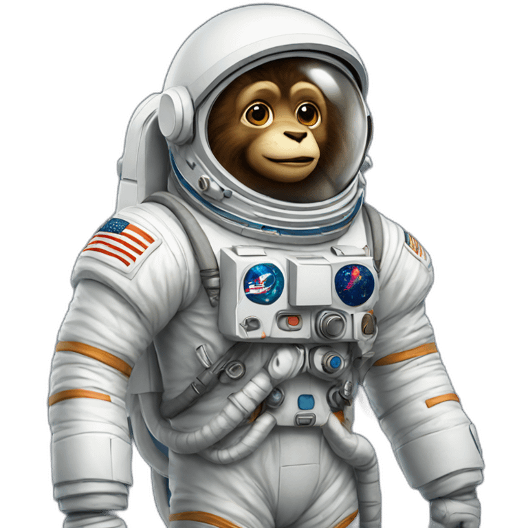 singe astronaute emoji