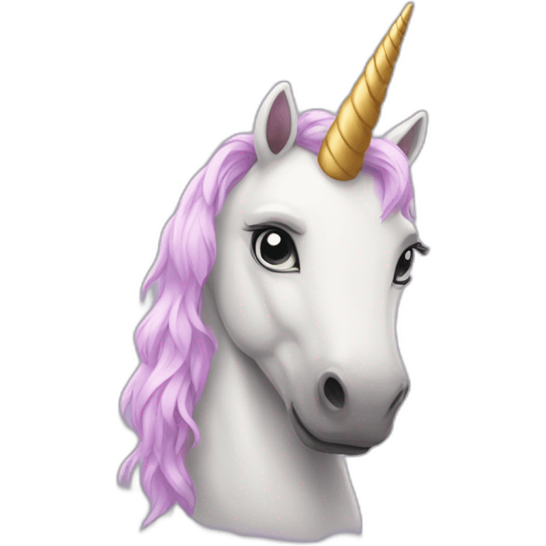 A Sad Unicorn emoji