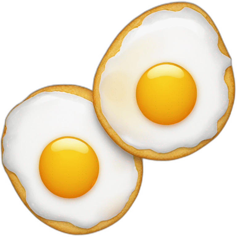 two fried eggs emoji