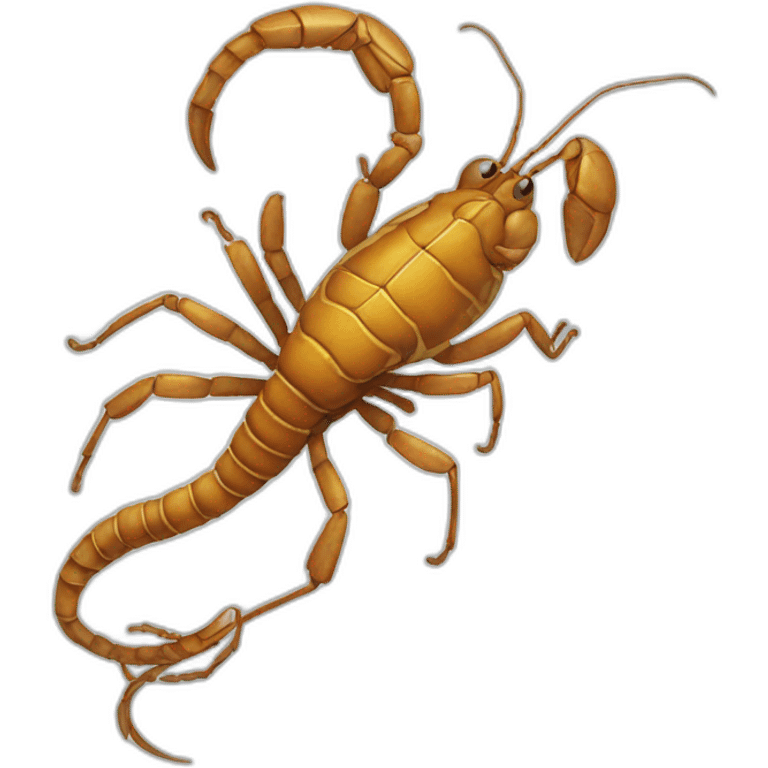 scorpio with long tail detailed emoji