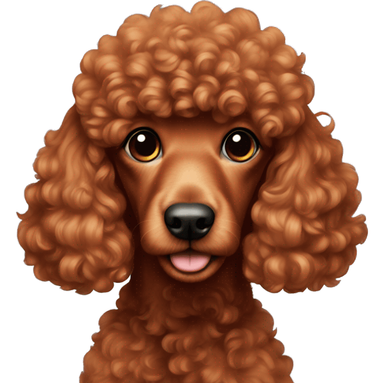 Red poodle emoji