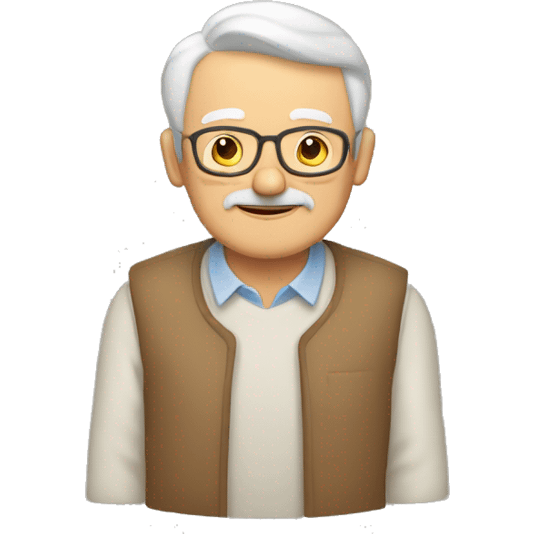 abuelo y abuela, hombre canoso y mujer rubia emoji