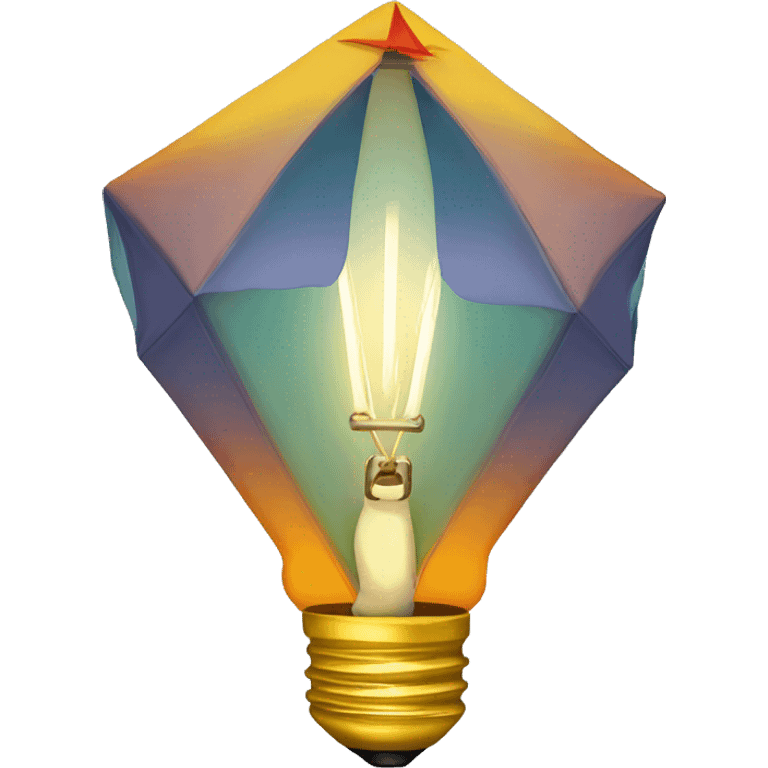 bulb with kite emoji