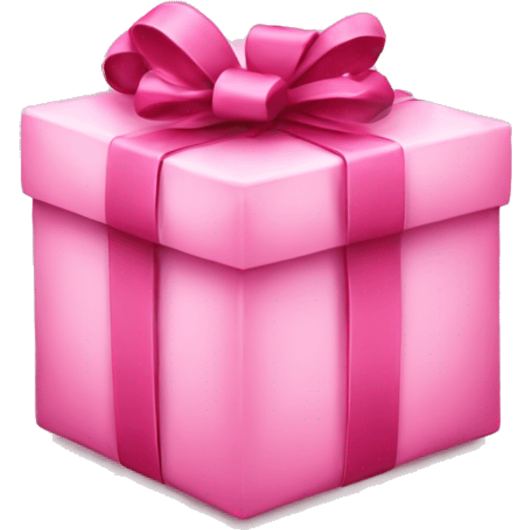 Cute pink Christmas present  emoji