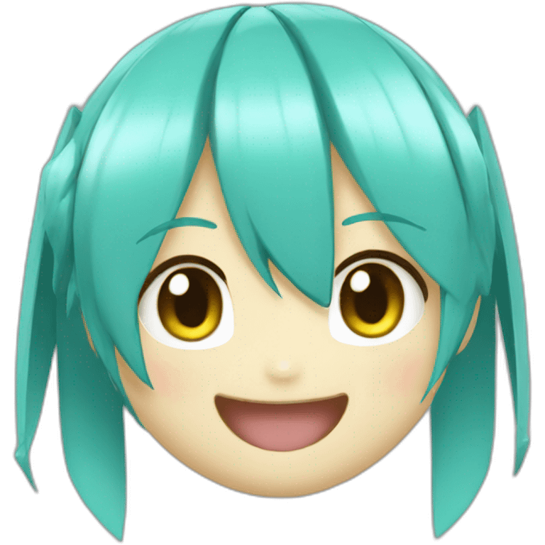 Hatsune miku laugh emoji