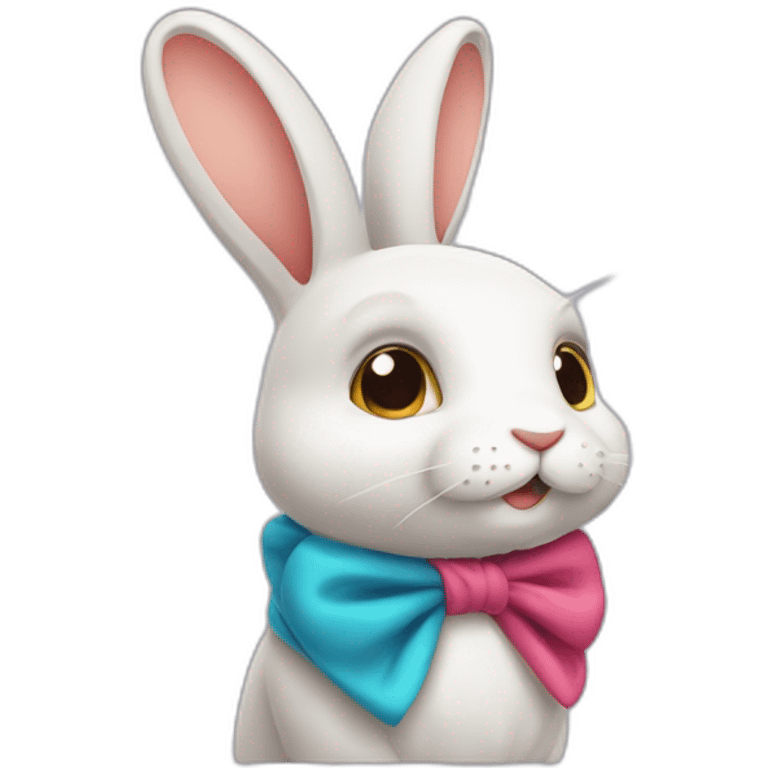 Lapin de toute les couleurs emoji