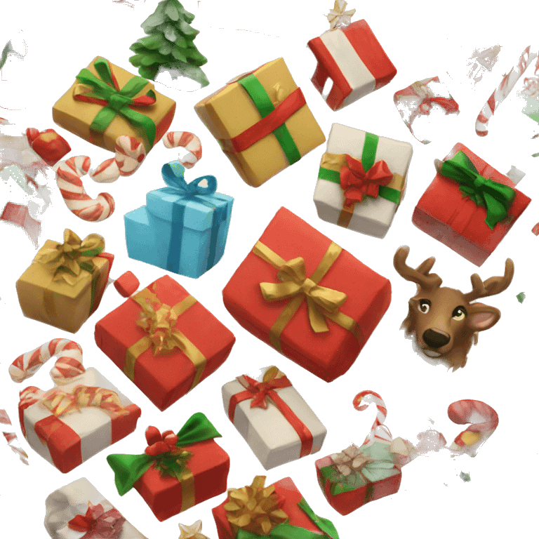 aesthetic christmas present  emoji