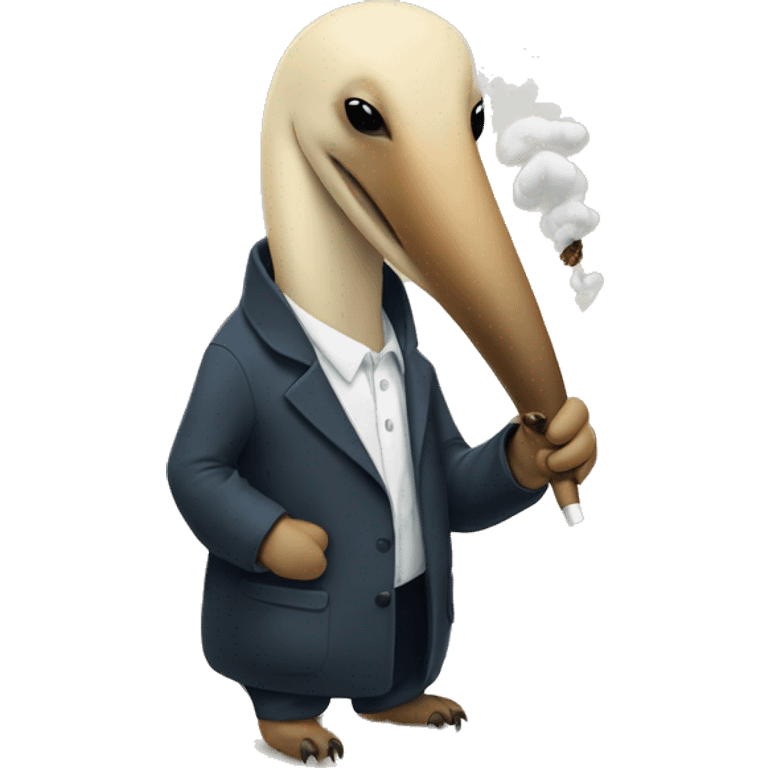 Anteater smoking emoji