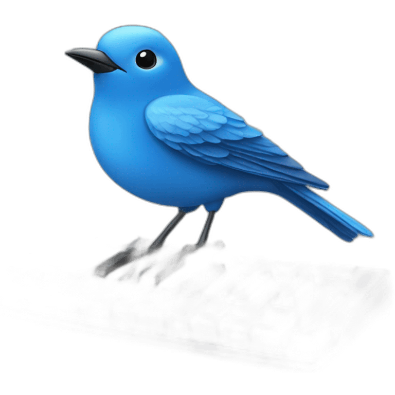 blue-bird-on-keyboard emoji