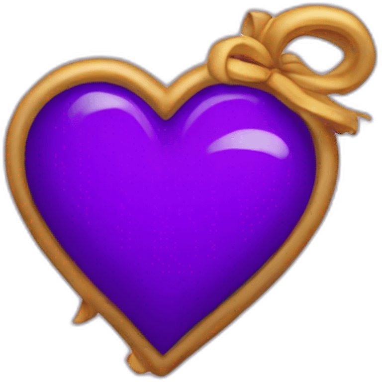 Corazón morado roto emoji