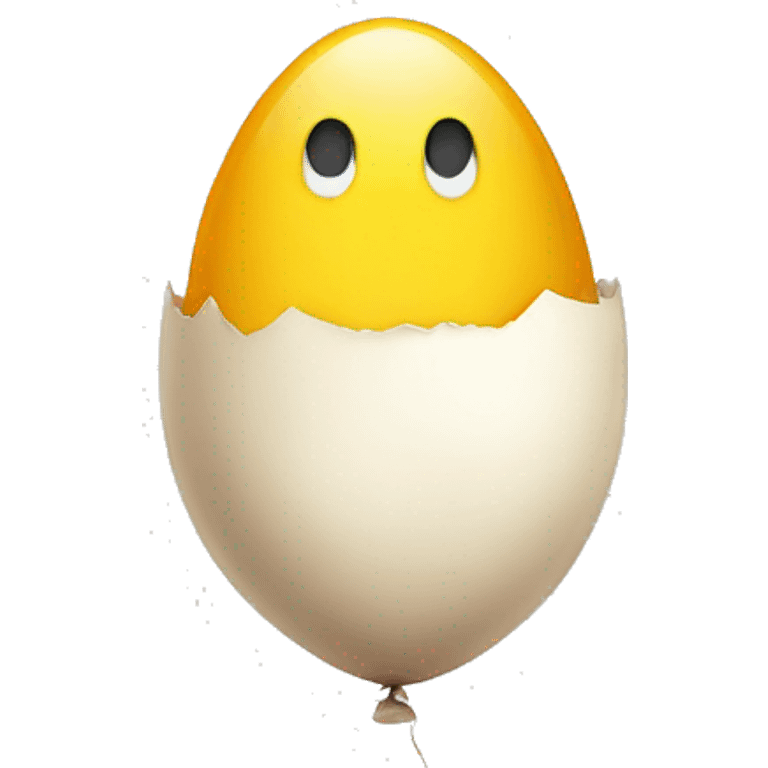 Egg with a balloon  emoji