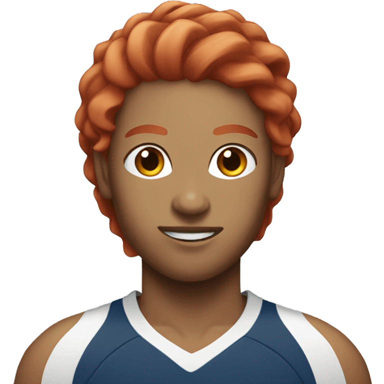 Volleyball player with red hair  emoji