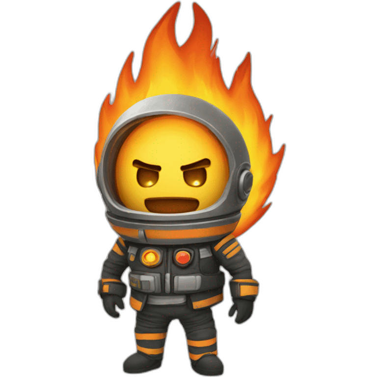 planète en feu emoji