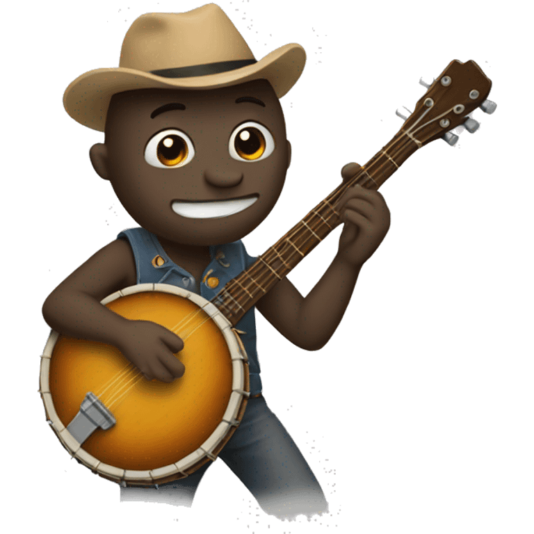 Ray playing banjo emoji