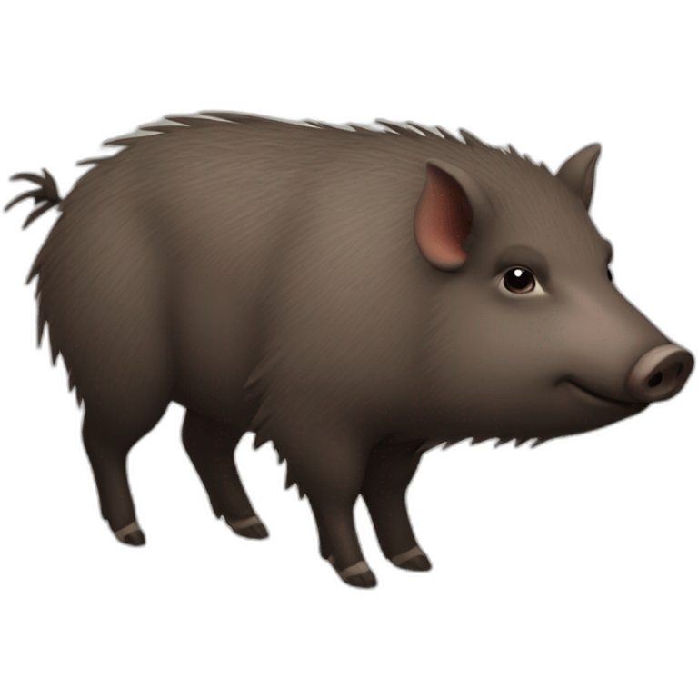 Fatty small round wild boar emoji