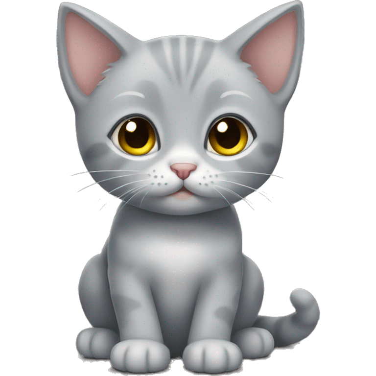 Grey kitten  emoji