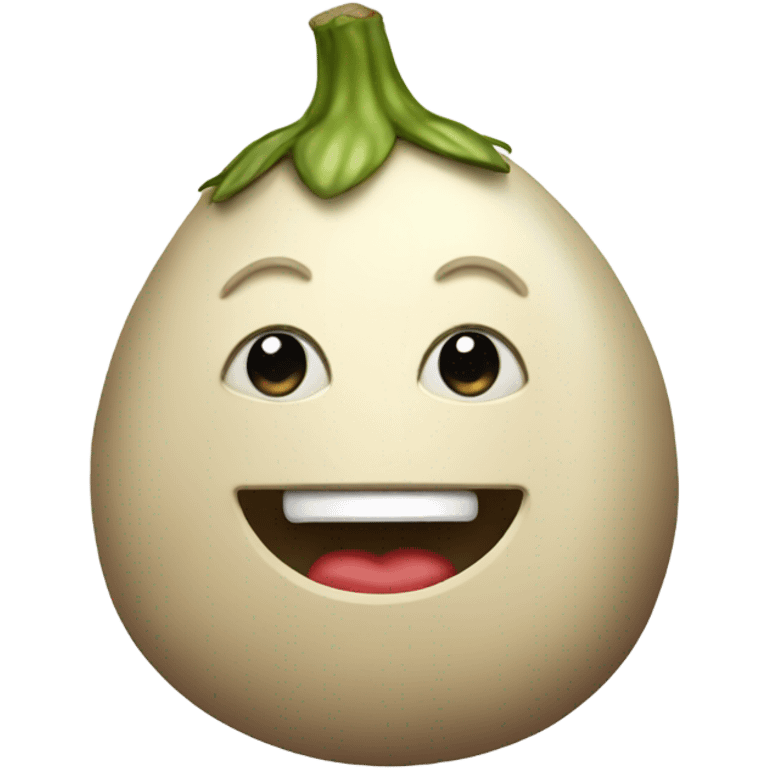 Beige eggplant emoji