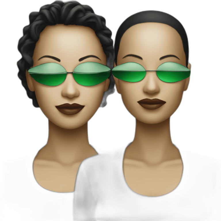 Trinity in the Matrix emoji