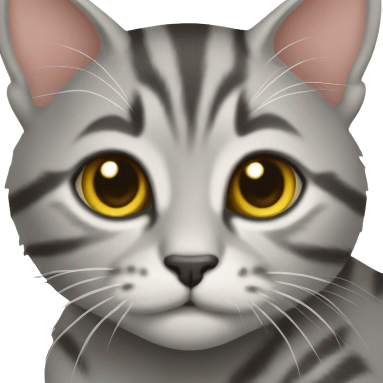 Grey tabby kitten emoji