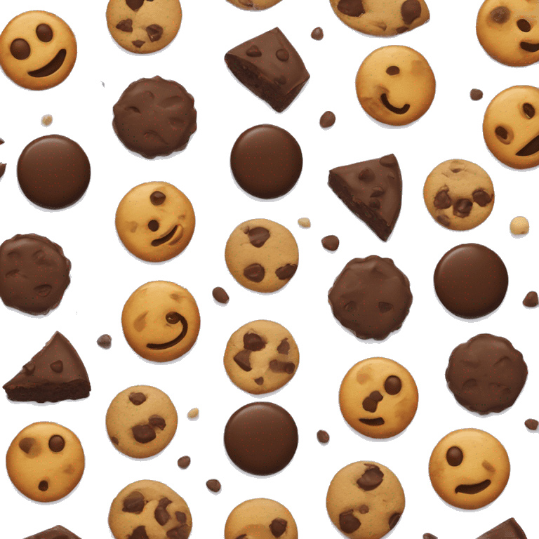 Brownie & Chocolate Chip Cookie Mix emoji