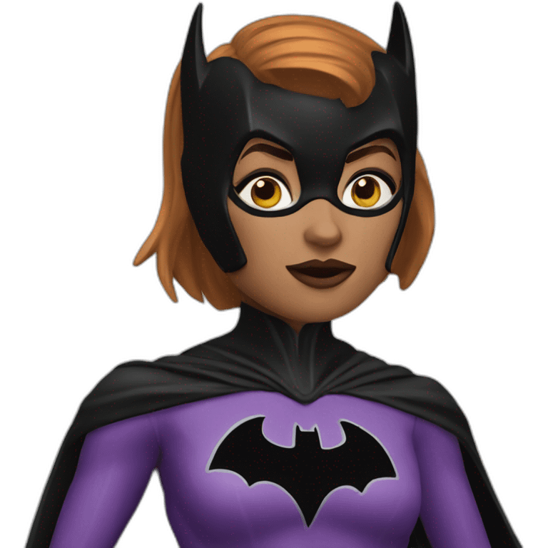 Realistic batgirl emoji