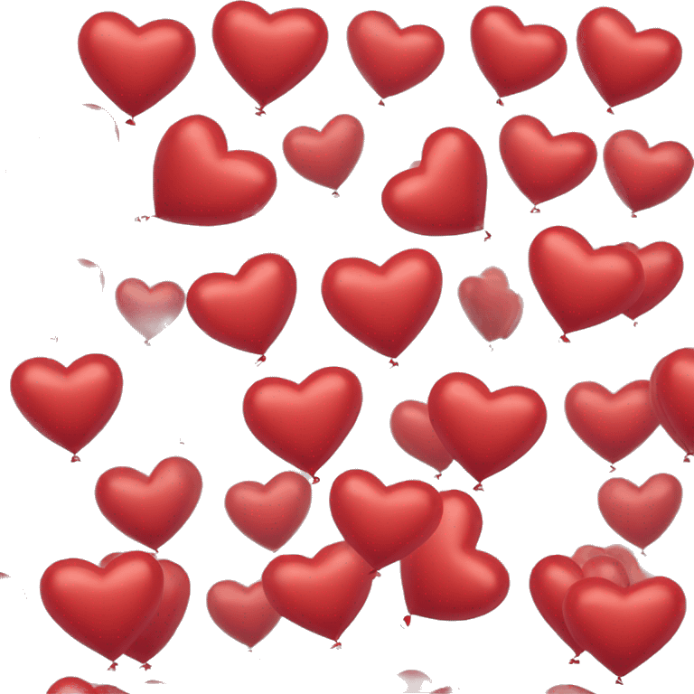 Red heart baloon  emoji