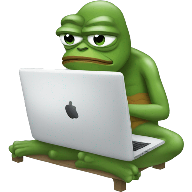 exhausted pepe coding  emoji