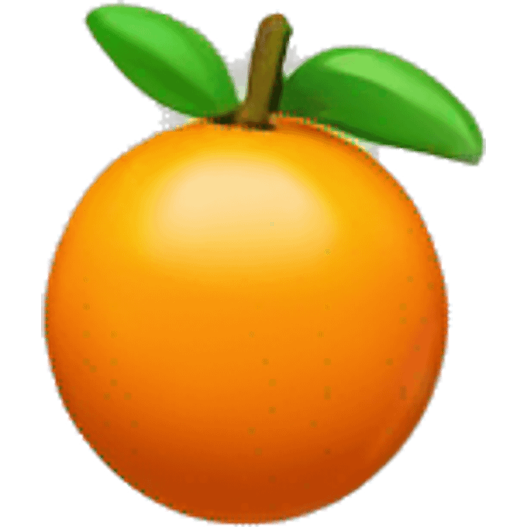 3D Orange  emoji