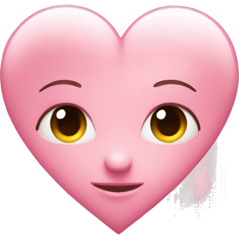 Ligh pink heart  emoji