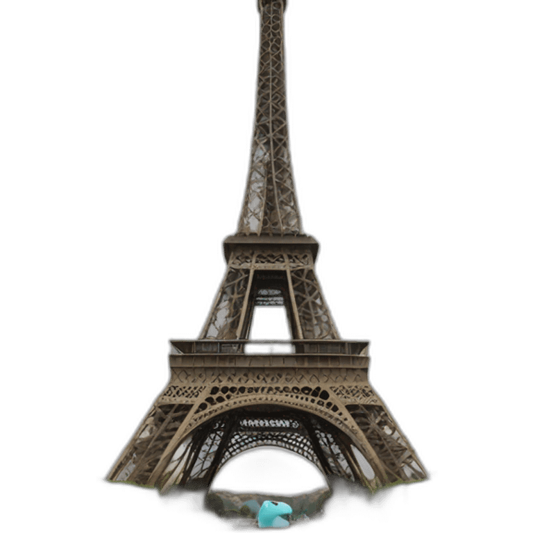 Chat sur la Tour Eiffel  emoji