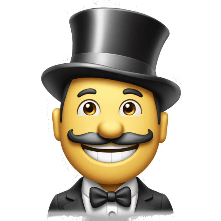 Monopoly Man Wide Smile emoji