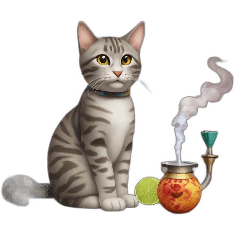 Katze mit Shisha emoji