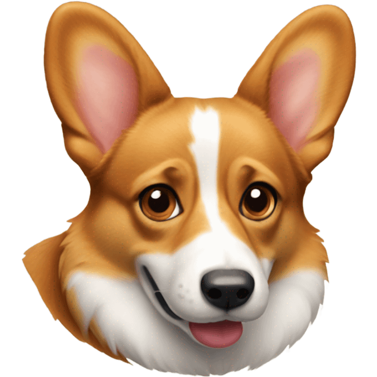 Red pembroke welsh corgi with no  emoji