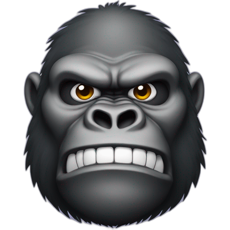 Big Buff Gorilla smirking emoji