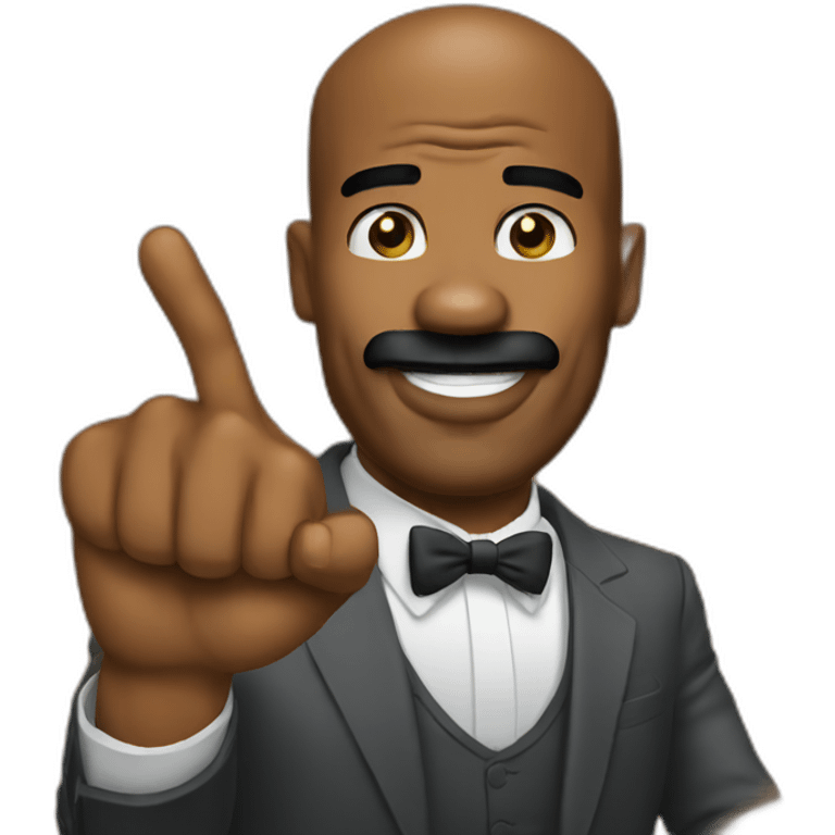 Steve harvey poiting finger emoji