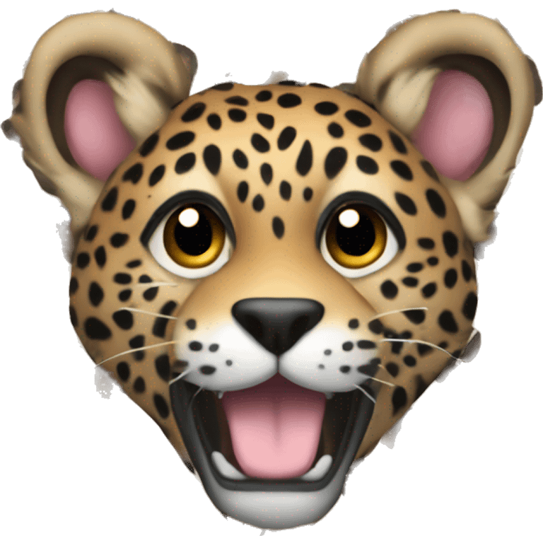 Corazón de animal print  emoji